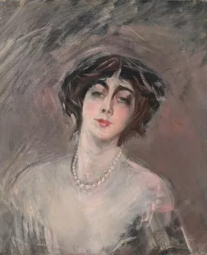Donna Franca Florio by Giovanni Boldini Oil Painting