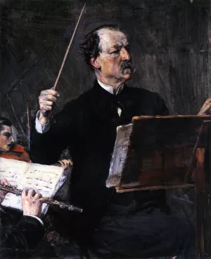 Emanuele Muzio at the Podium painting by Giovanni Boldini