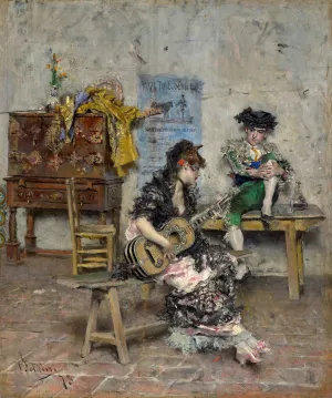 Guitar Player by Giovanni Boldini Oil Painting