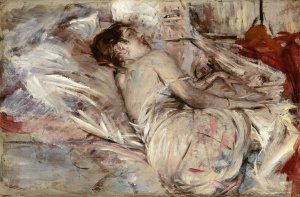 In the Artist's Studio by Giovanni Boldini Oil Painting