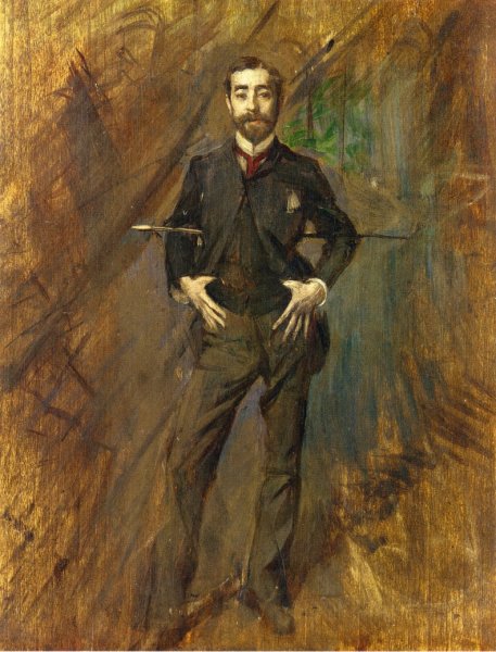 John Singer Sargent by Giovanni Boldini - Hand-Painted Oil Painting Reproduction