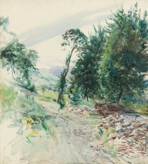 La Route by Giovanni Boldini Oil Painting