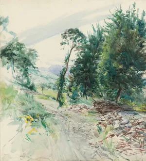 La Route by Giovanni Boldini Oil Painting