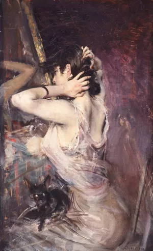 La Toilette by Giovanni Boldini Oil Painting
