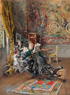 Les Parisiennes by Giovanni Boldini Oil Painting