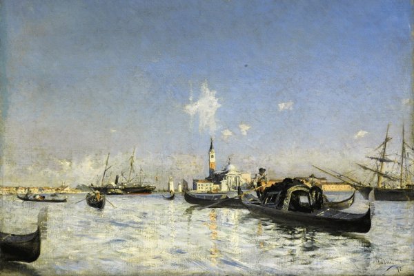 Lisola di San Giorgio a Venezia by Giovanni Boldini - Hand-Painted Oil Painting Reproduction