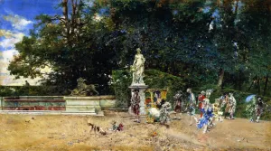 Noonday Promenade, Versailles by Giovanni Boldini - Oil Painting Reproduction