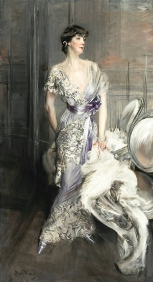 Portrait Of Celia Tobin Clark by Giovanni Boldini Oil Painting