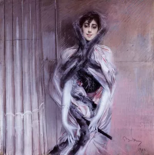 Portrait of Emiliana Concha de Ossa by Giovanni Boldini Oil Painting