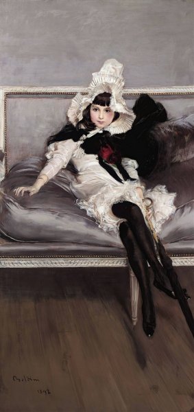 Portrait Of Giovinetta Errazuriz by Giovanni Boldini Oil Painting