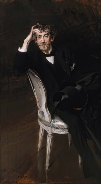 Main Product Photo of Portrait of James Mcneill Whistler  Painting by Giovanni Boldini