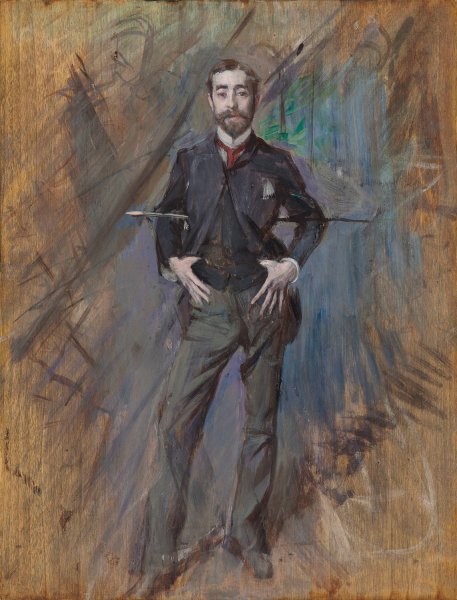 Main Product Photo of Portrait of John Singer Sargent  Painting by Giovanni Boldini