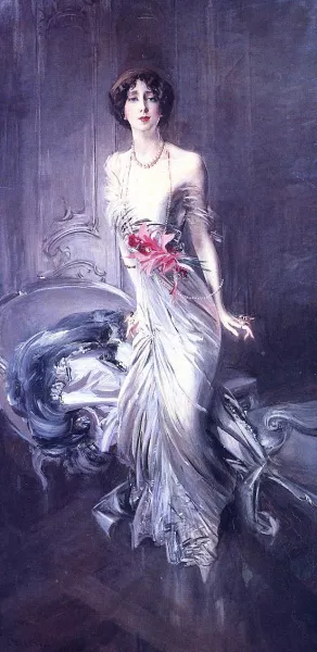 Portrait of Madame E. L. Doyen painting by Giovanni Boldini