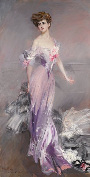 Portrait Of Mrs. Howard-Johnston by Giovanni Boldini Oil Painting