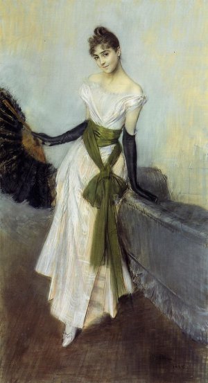 Portrait of Signorina Concha de Ossa Oil painting by Giovanni Boldini