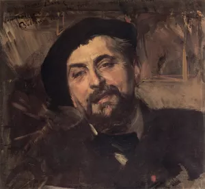 Portrait of the Artist Ernest-Ange Duez 1843-1896 by Giovanni Boldini - Oil Painting Reproduction