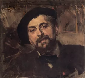 Portrait of the Artist Ernest-Ange Duez 1843-1896 Oil painting by Giovanni Boldini
