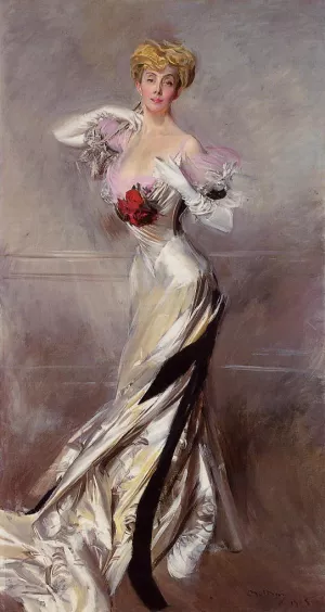 Portrait of the Countess Zichy by Giovanni Boldini Oil Painting