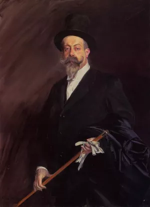 Portrait of 'Willy', The Writer Henri Gauthier-Villarscirca by Giovanni Boldini Oil Painting