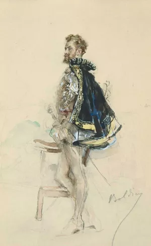 Raphael Duflos dans le role d'Henri III by Giovanni Boldini Oil Painting