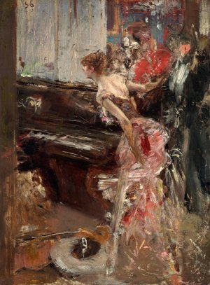Recital by Giovanni Boldini Oil Painting