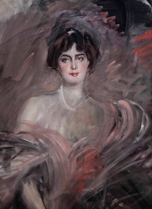 Ritratto di Mademoiselle Emilienne Le Roy by Giovanni Boldini Oil Painting