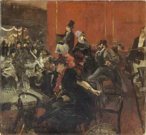 Scne de Fte au Moulin Rouge by Giovanni Boldini - Oil Painting Reproduction