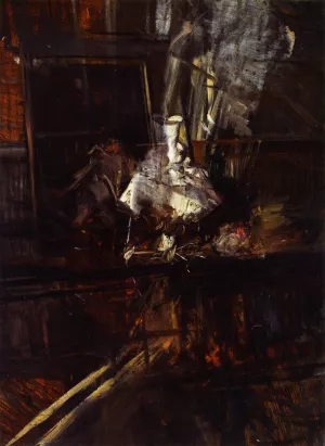 Studio Interior with the Portrait of Young Subercaseaux by Giovanni Boldini Oil Painting