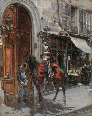 The Dispatch-Bearer by Giovanni Boldini Oil Painting