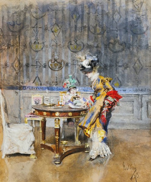 Main Product Photo of The Letter  Painting by Giovanni Boldini