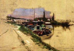 The Machine at Marly by Giovanni Boldini Oil Painting