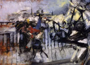 The Pont des Saints-Peres by Giovanni Boldini Oil Painting