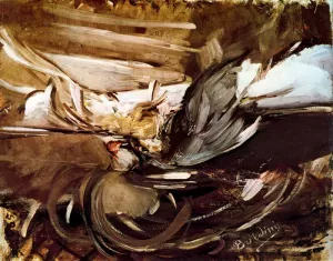 Wild Game in Black by Giovanni Boldini Oil Painting