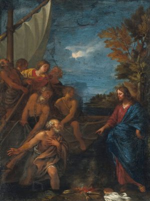 The Third Appearance Of Christ by Giovanni Bonatti Oil Painting