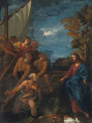 The Third Appearance Of Christ by Giovanni Bonatti Oil Painting