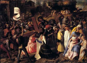 The Way to Calvary by Giovanni Cariani Oil Painting