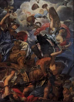 The Triumph of Wisdom by Giovanni Coli - Oil Painting Reproduction