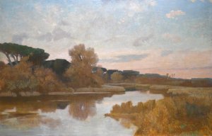 Castel Fusano by Giovanni Costa Oil Painting