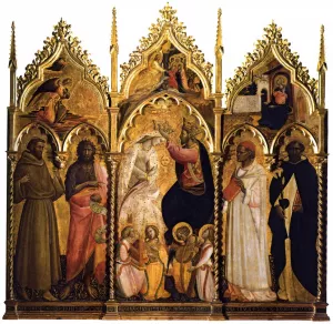 Coronation of the Virgin with Saints by Giovanni Dal Ponte - Oil Painting Reproduction