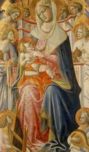 Virgin and Child with Angels Oil painting by Giovanni Dal Ponte