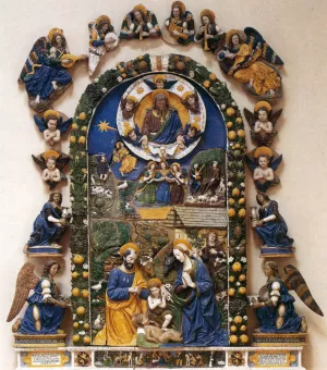 Nativity by Giovanni Della Robbia - Oil Painting Reproduction