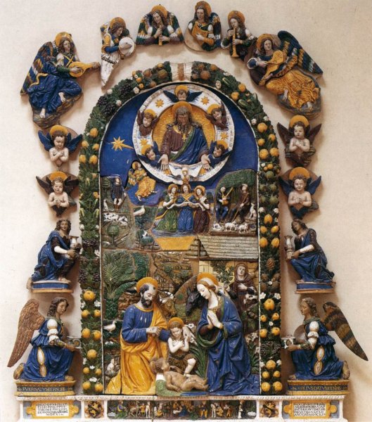 Main Product Photo of Nativity Painting by Giovanni Della Robbia