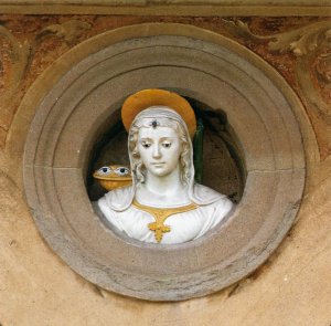 St Lucy by Giovanni Della Robbia Oil Painting