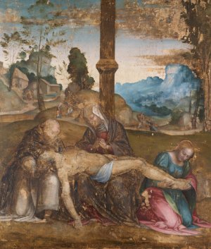 Pieta by Giovanni Di Lorenzo Larciani Oil Painting