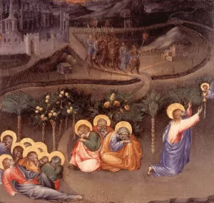 Christ in the Garden of Gethsemane Oil painting by Giovanni Di Paolo
