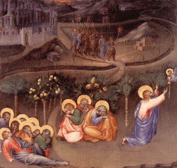 Christ in the Garden of Gethsemane by Giovanni Di Paolo - Hand-Painted Oil Painting Reproduction
