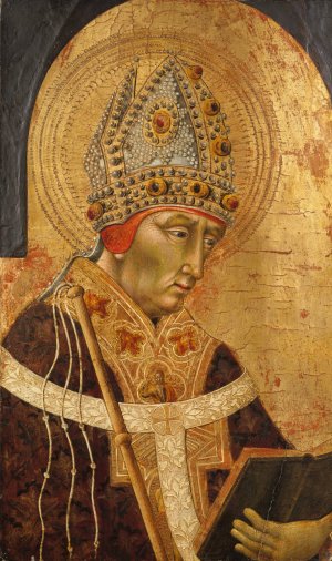Saint Ambrose by Giovanni Di Paolo Oil Painting