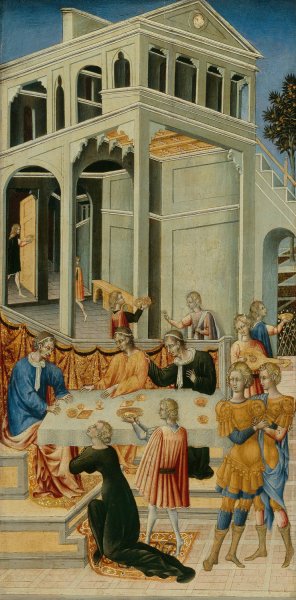 Salome Asking Herod for the Head of Saint John the Baptist  by Giovanni Di Paolo - Hand-Painted Oil Painting Reproduction
