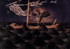 St Clare Rescuing the Shipwrecked by Giovanni Di Paolo - Oil Painting Reproduction