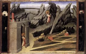 St John the Baptist Goes into the Wilderness by Giovanni Di Paolo - Oil Painting Reproduction